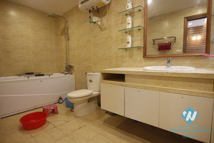 Elegant 3 bedroom apartment with a nice terrace for rent in Dong Da District